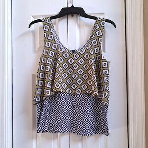 MEADOW RUE Anthropologie Throughway Layered Tank Top sz XS